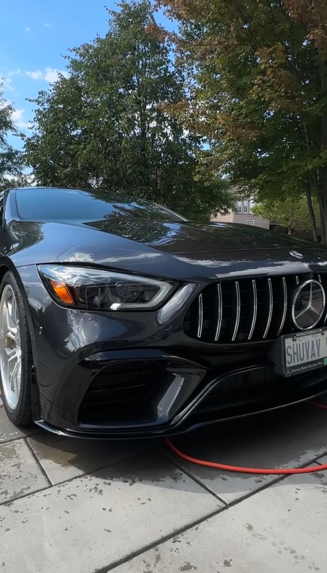 Mercedes-AMG GT close-up after wash